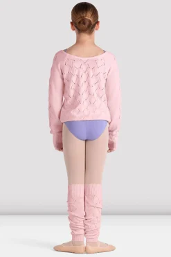Bloch Oberteile|Aufwärmen^Langarmpullover Amaya für Mädchen candypink