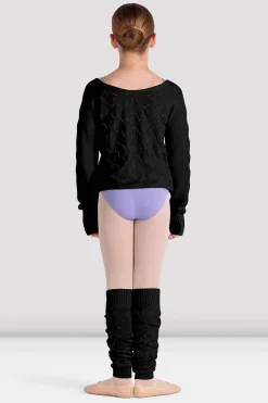Bloch Oberteile|Aufwärmen^Langarmpullover Amaya für Mädchen black