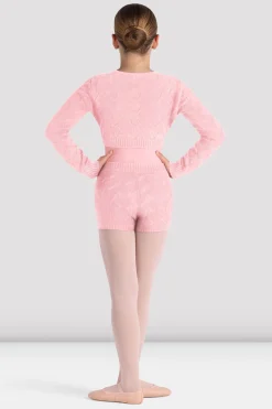 Bloch Oberteile|Aufwärmen^Langärmliges Wickeltop „Emily“ für Mädchen candypink