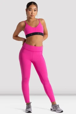 Bloch Crop Tops|Oberteile^Mädchen BH-Top mit Signatur-Logo vibrantpink