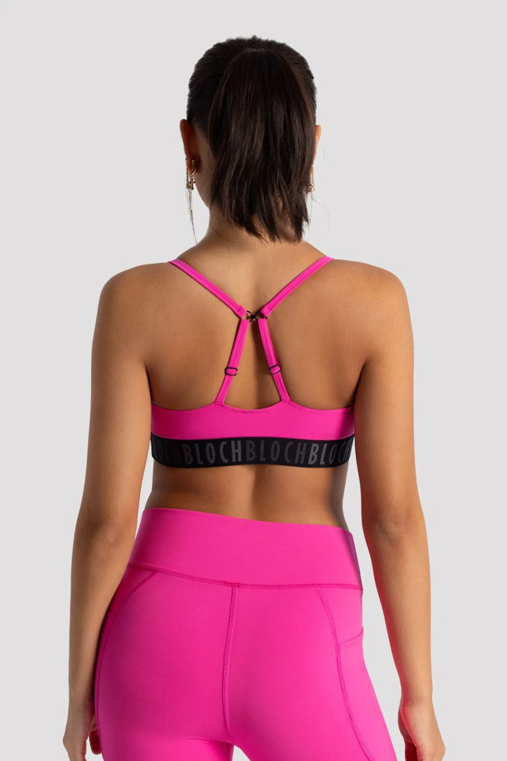 Bloch Crop Tops|Oberteile^Mädchen BH-Top mit Signatur-Logo vibrantpink