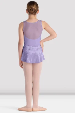 Bloch Kleider|Performance^Mädchen-Lulu-Trikot mit Tankrock lilac