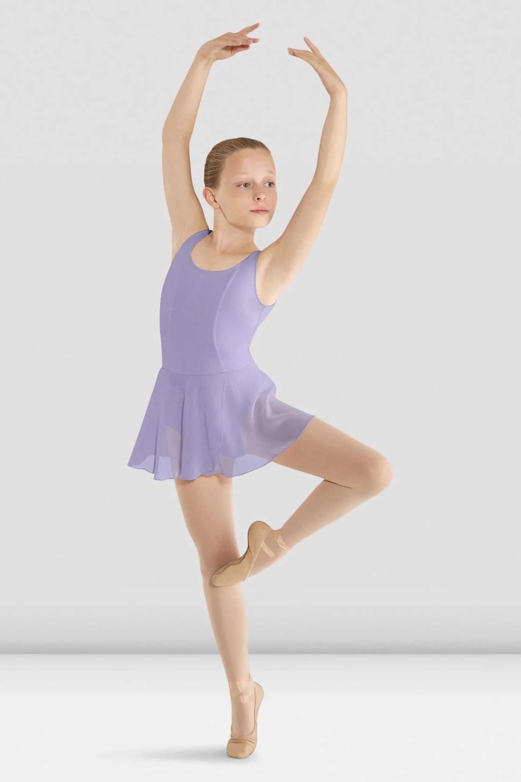 Bloch Kleider|Performance^Mädchen-Tanktop-Trikot „Mirella“ mit Rock