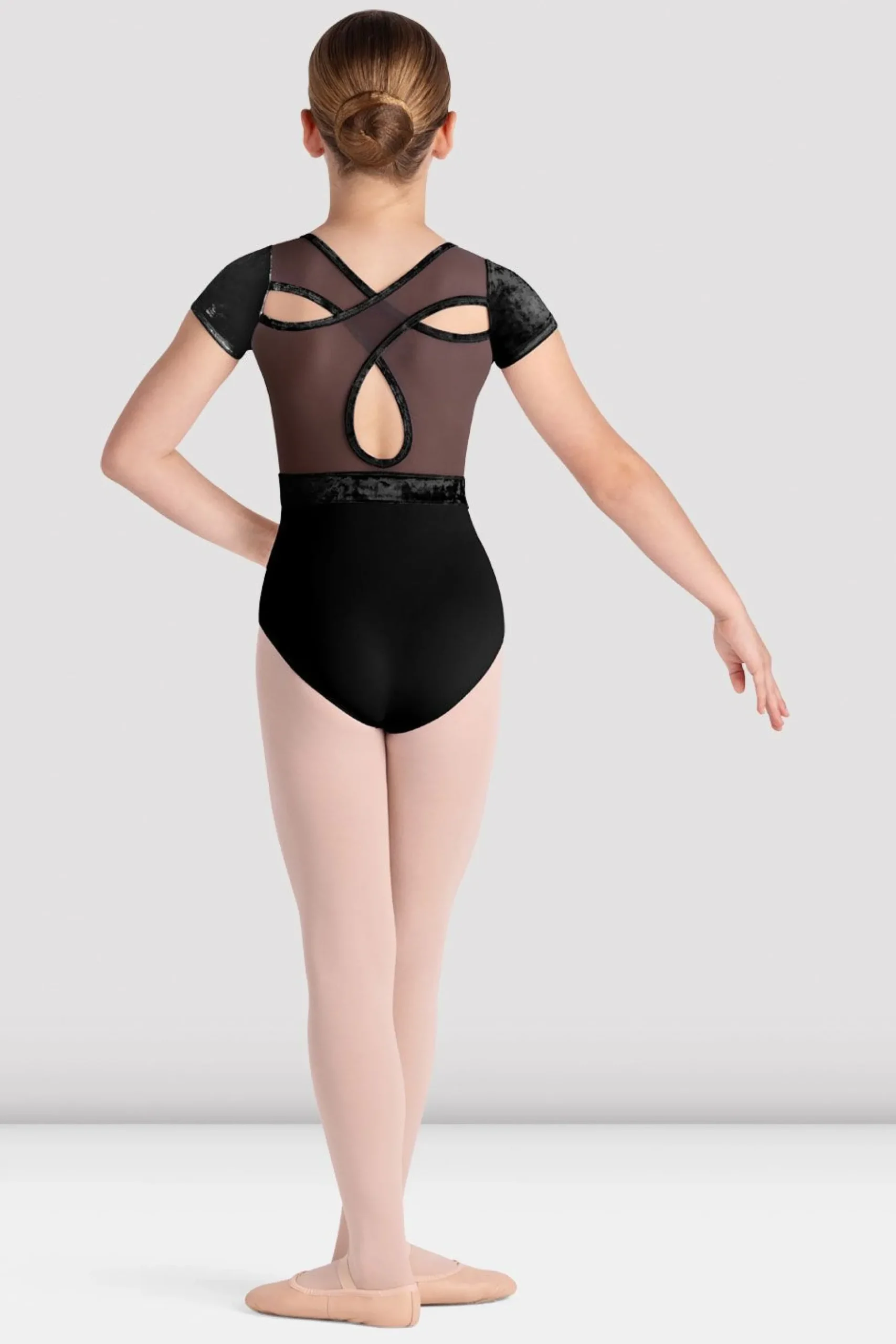 Bloch Trikots^Mädchen-Trikot „Amelia“ mit Flügelärmeln black