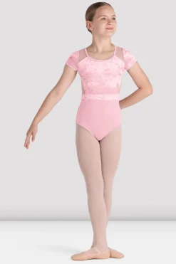 Bloch Trikots^Mädchen-Trikot „Amelia“ mit Flügelärmeln candypink