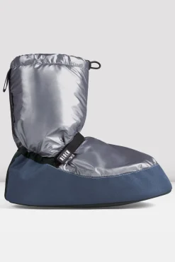 Bloch Herren|Stiefel^Metallic-Aufwärmstiefeletten für Erwachsene greymetallicnylon