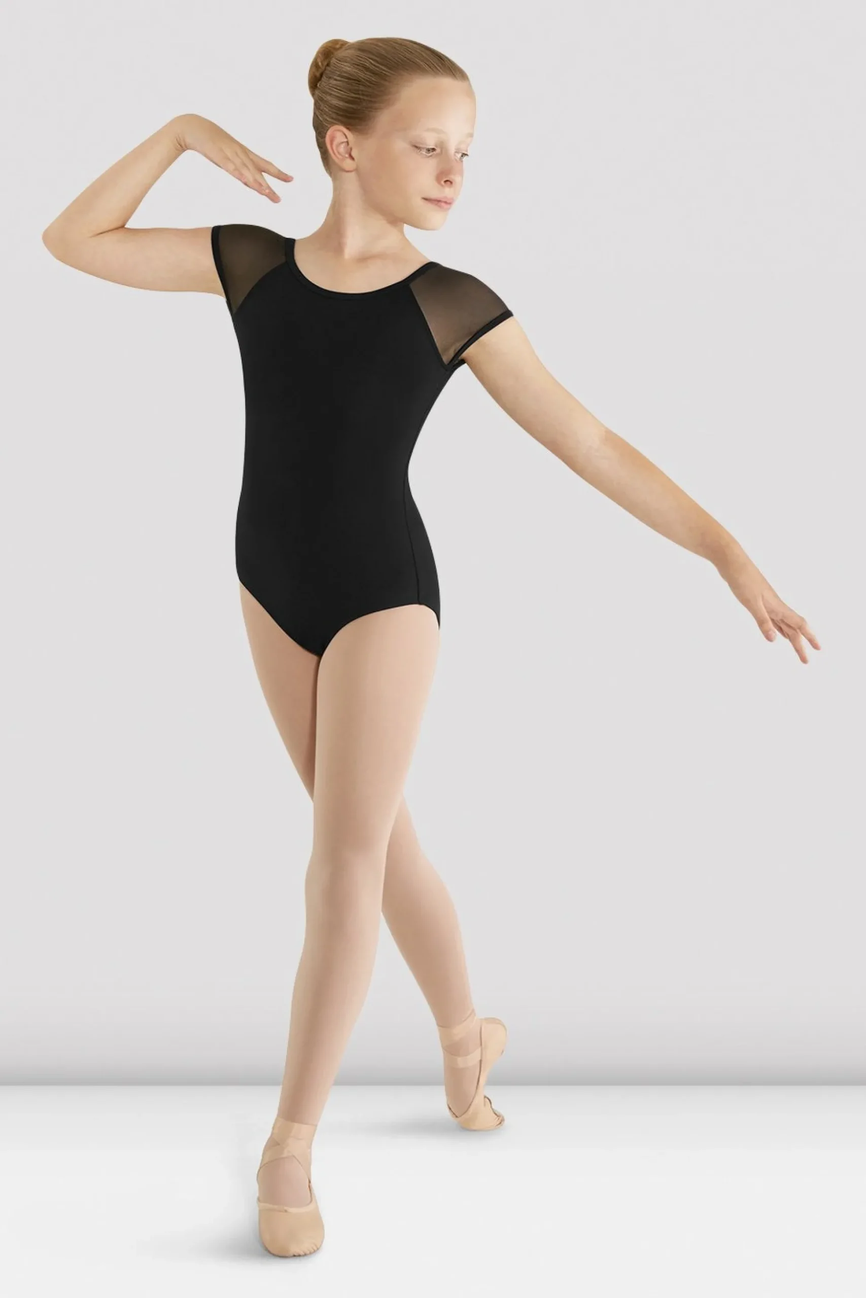 Bloch Performance|Basics & Uniformen^Mirella Mesh-Trikot mit Flügelärmeln für Mädchen