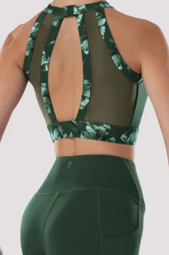 Bloch Oberteile^Reece Crop Top mit hohem Kragen für Damen amazon