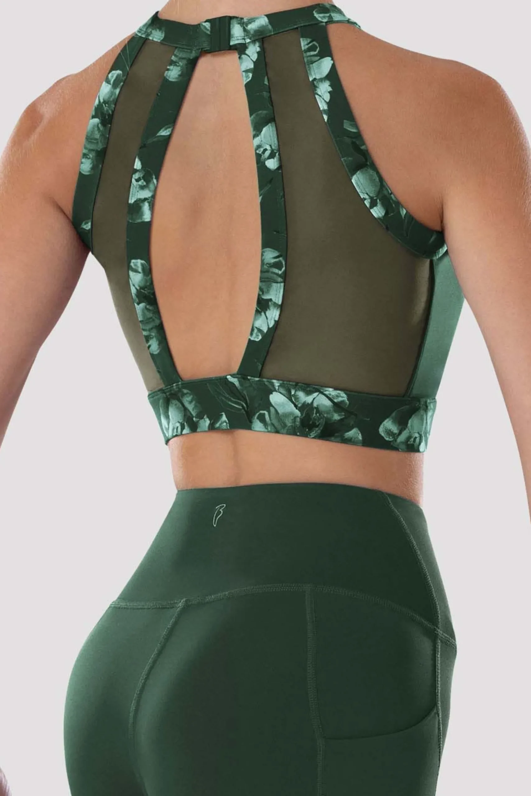 Bloch Oberteile^Reece Crop Top mit hohem Kragen für Damen amazon