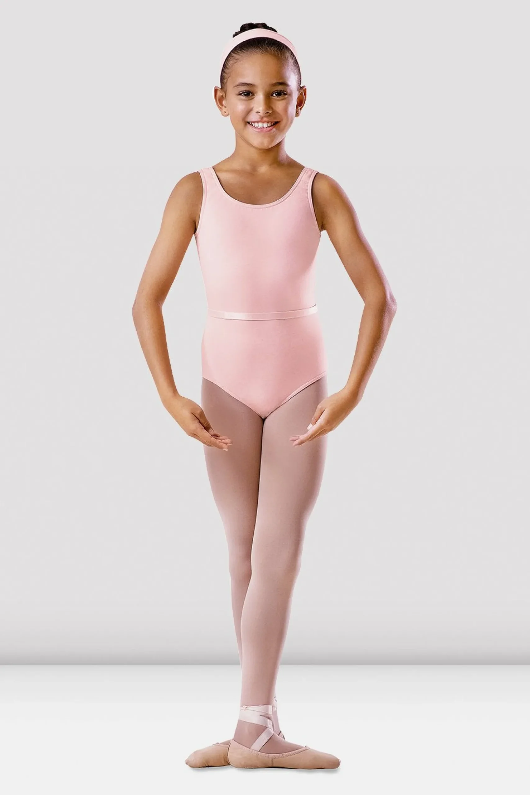 Bloch Basics & Uniformen|Trikots^Ärmelloser Tank-Trikot für Mädchen mit Gürtel