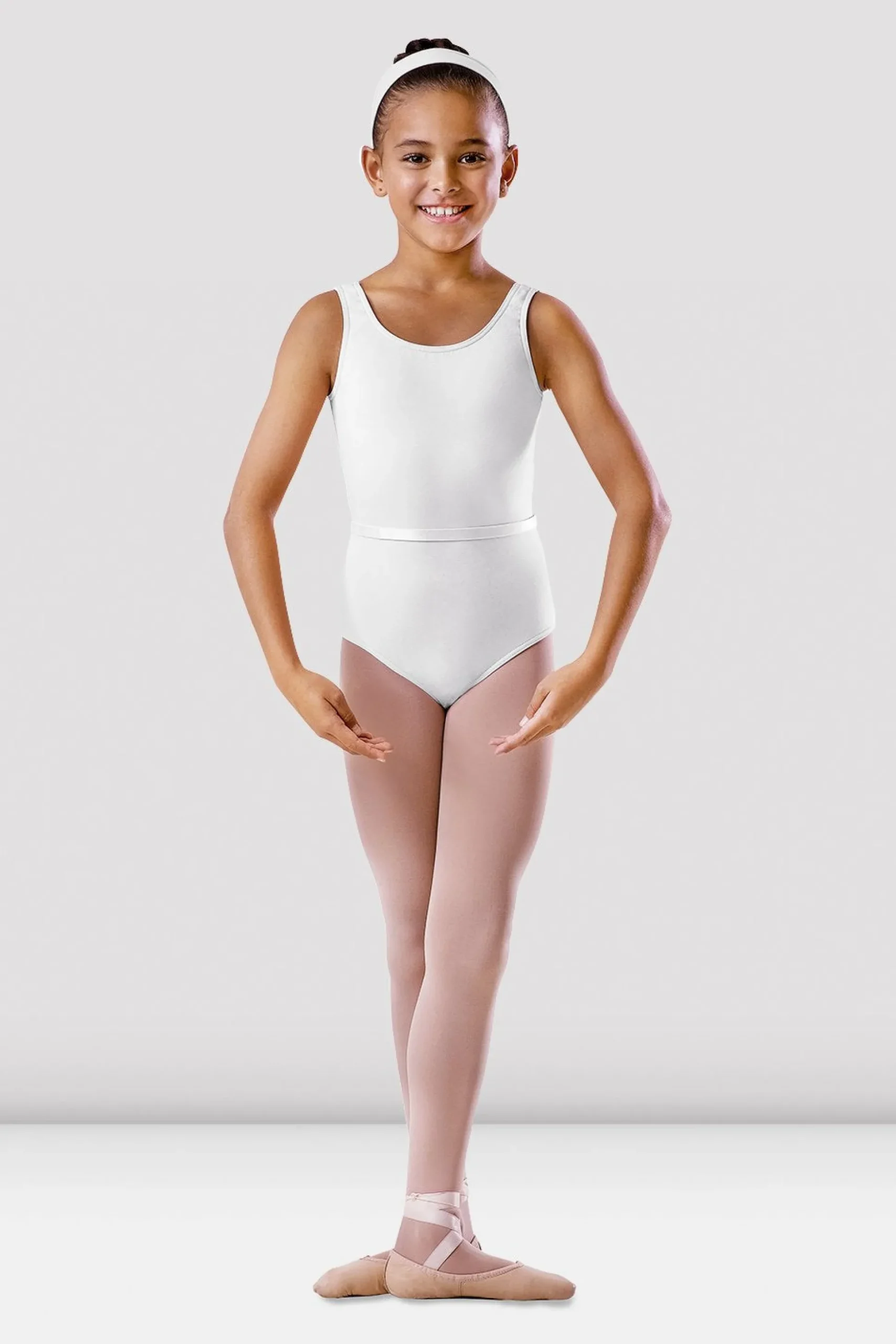 Bloch Basics & Uniformen|Trikots^Ärmelloser Tank-Trikot für Mädchen mit Gürtel