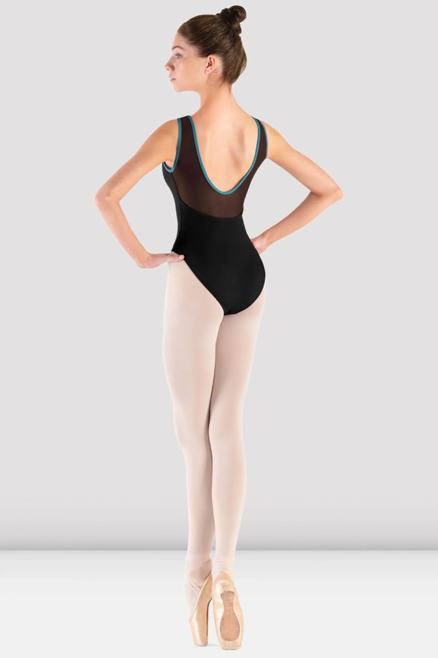 Bloch Trikots^Serendipity Turnanzug mit U-Boot-Ausschnitt für Damen black