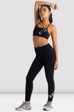 Bloch Crop Tops|Oberteile^Signature Camisole-Logo-Crop für Mädchen black