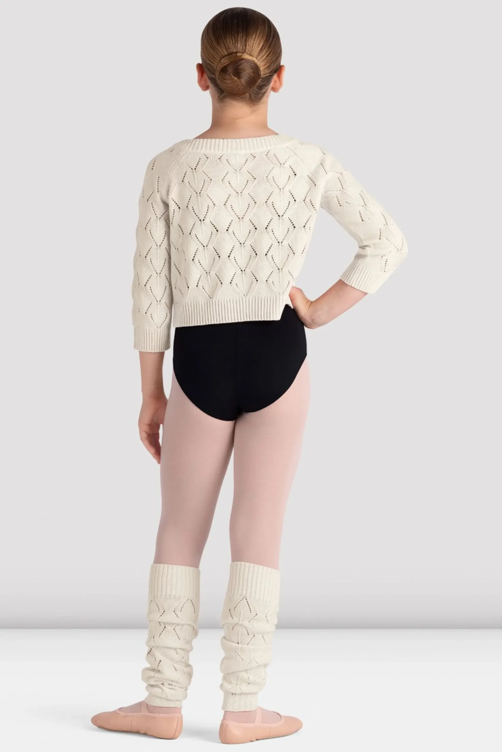 Bloch Oberteile|Aufwärmen^Soraya 3/4-Strickpullover für Mädchen winterwhite