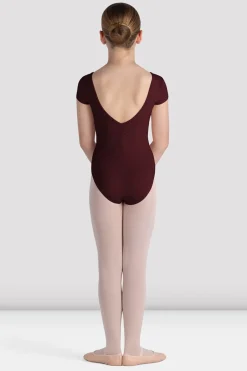Bloch Basics & Uniformen|Trikots^Trikot mit Flügelärmeln für Mädchen „Piper“ burgundy