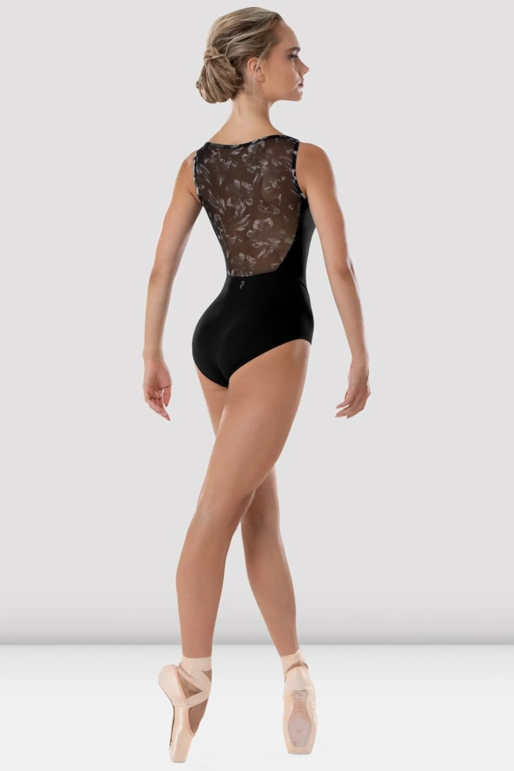 Bloch Trikots^Trikot mit U-Boot-Ausschnitt und Blumenmuster für Damen „Eden“ black