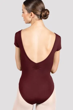 Bloch Grundlagen|Trikots^Turnanzug mit Flügelärmeln für Damen von Penny burgundy