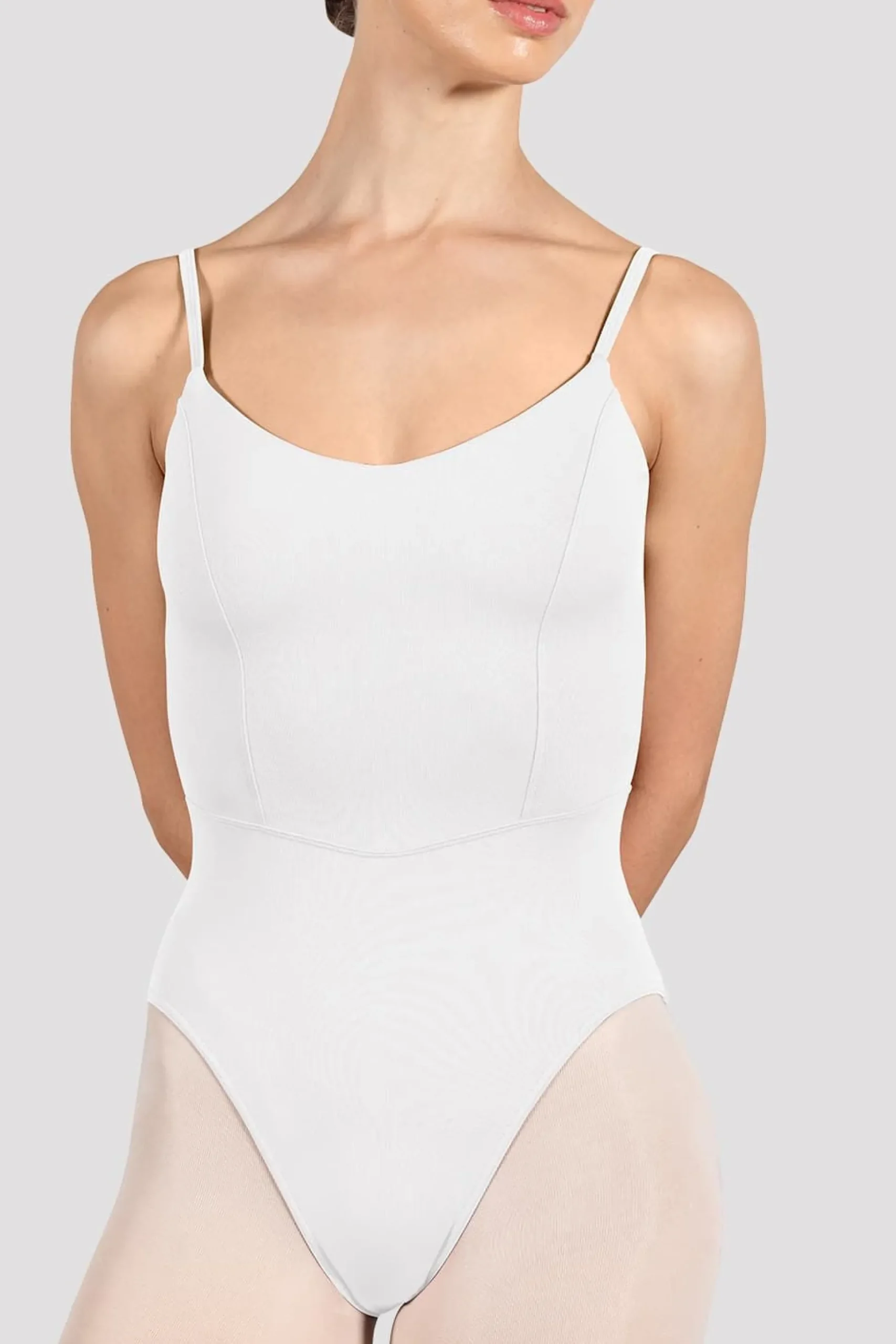 Bloch Grundlagen|Trikots^Turnanzug „Ruby“ mit Rundhalsausschnitt für Damen white